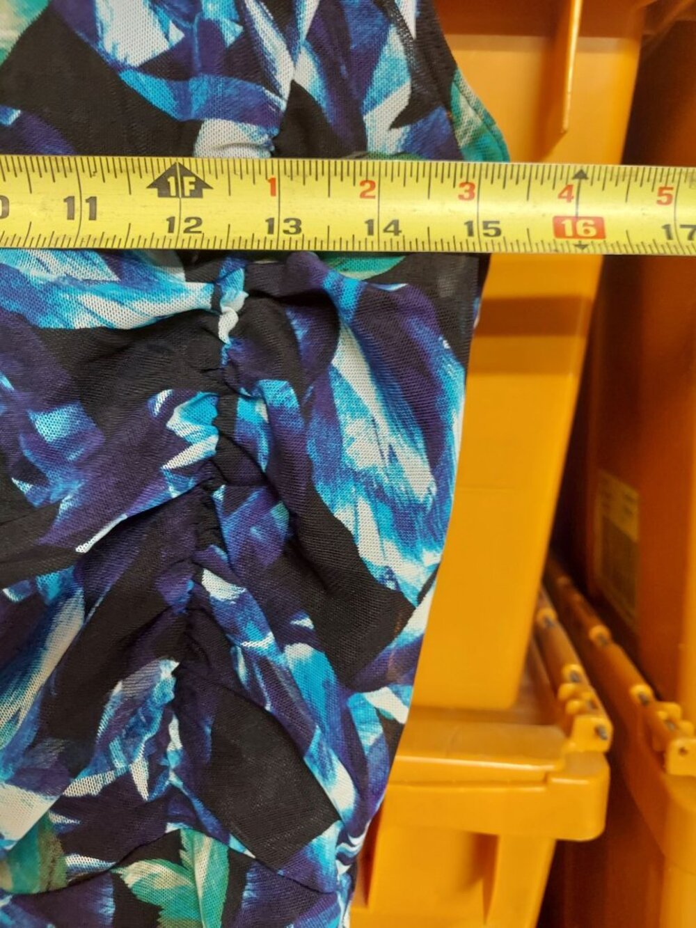 White House Black Market Floral Ruched Sleeveless Midi Dress M - Picture 5 of 8